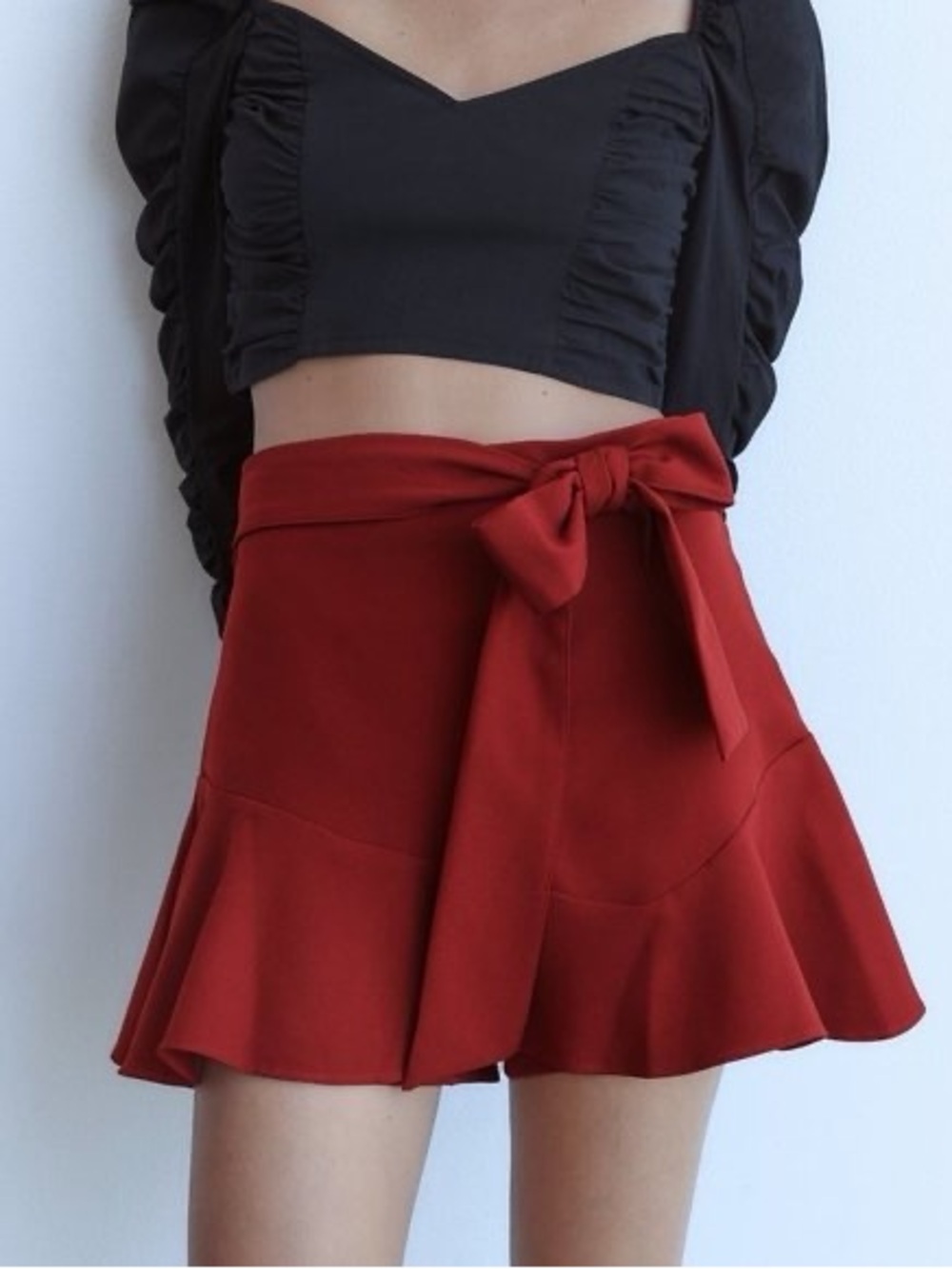 Zara Red Skirt